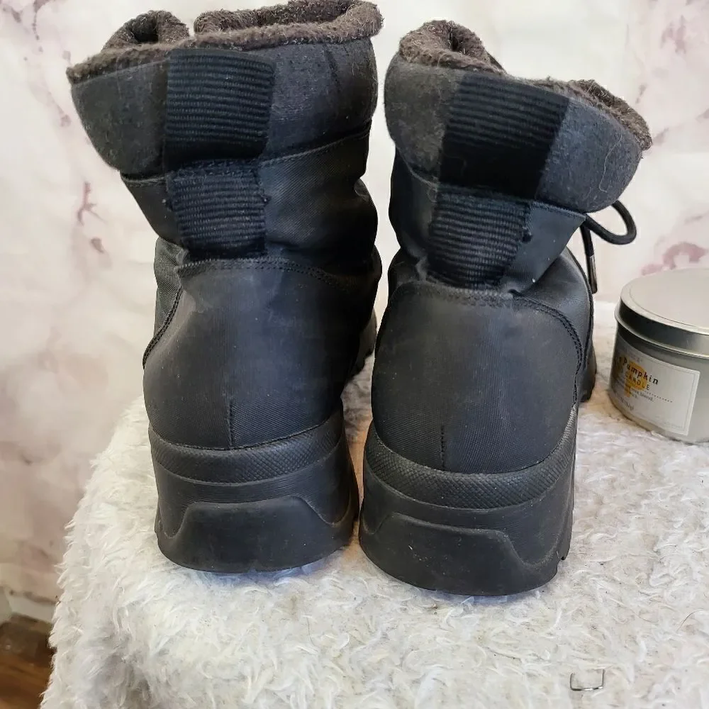 Khombu lace up waterproof fur lined hiking winter boots